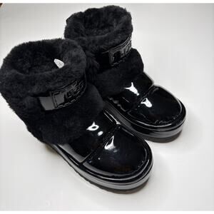 UGG Chillapeak Black Patent Boots 6
